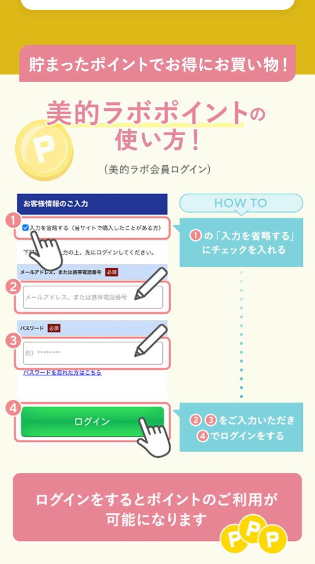 ポイントの使い方